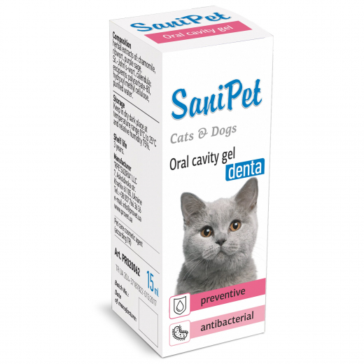 SaniPet Oral Cavity Gel Cats & Dogs 15 ml