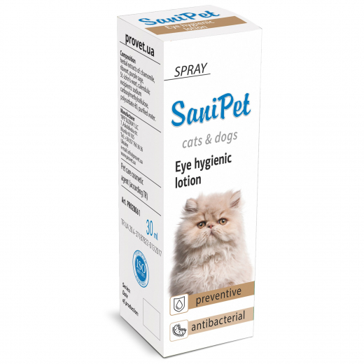 SaniPet Eye hygienic lotion Spray Cats & Dogs 30 ml