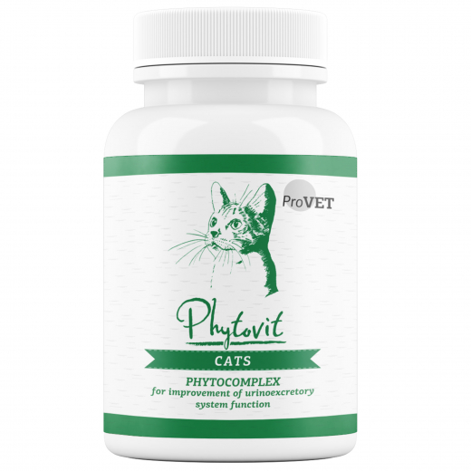 Phytovit phytocomplex for improvement of urinary system function for cats, 100 tabs