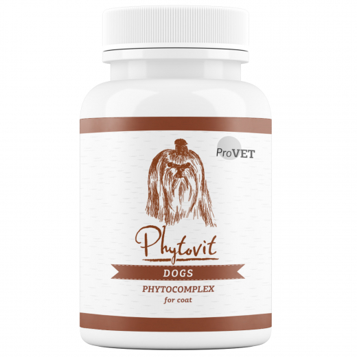 Phytovit phytocomplex for coat for dogs, 100 tabs