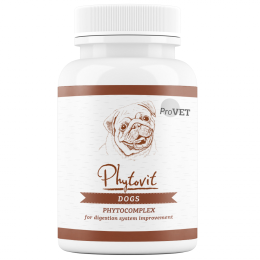 Phytovit for digestive system improvement for dogs, 100 tabs
