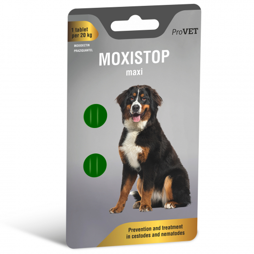 Moxistop maxi for dogs 2 tab. of 500 mg